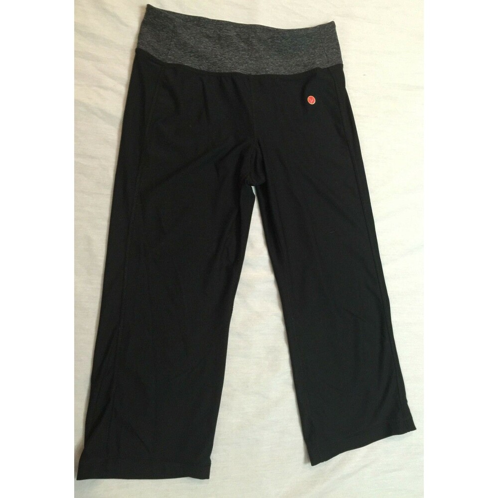 VOGO WOMENS ATHLETIC PULL ON YOGA CAPRIS PANTS SIZE S